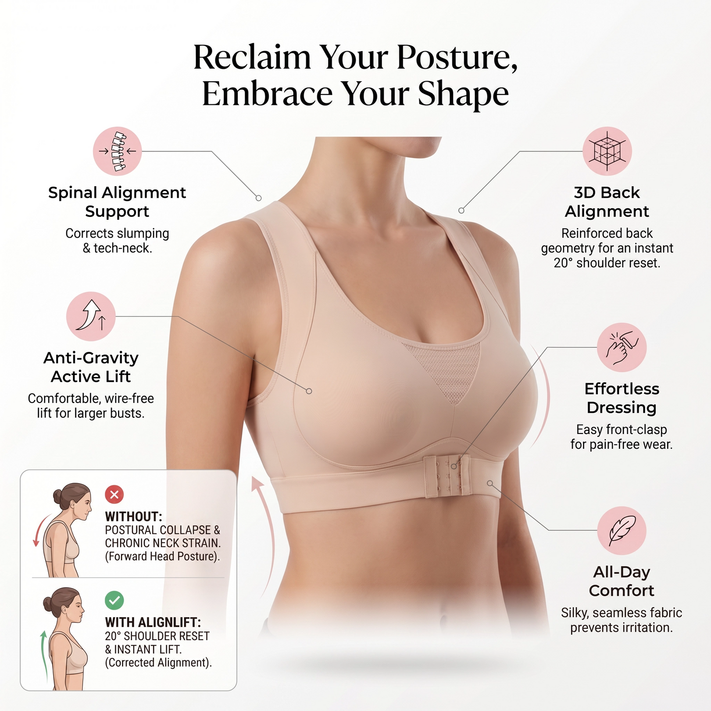 The AlignLift™ Posture Correction Bra